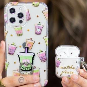 (1) Velvet Caviar Matcha Please Case & (1) Ring Grip Samsung Galaxy S9+ Plus 📱